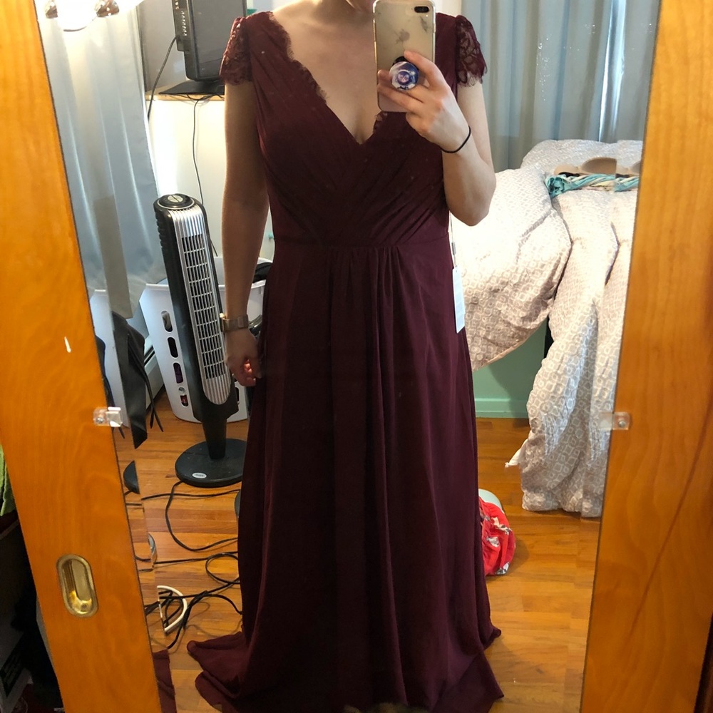 Burgundy Gown